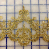 Metallic Trim - 5-inch Gold on Ivory